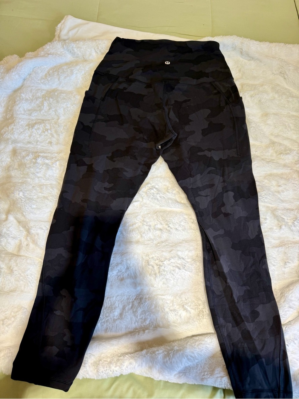 lululemon athletica Black Camouflage High-Rise Leggings